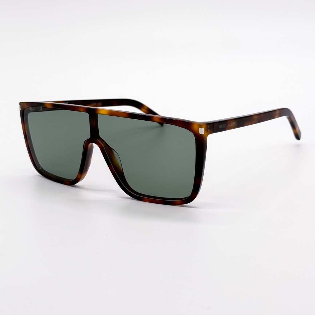New Saint Laurent Sl 364 Mask Ace 002 Unisex Sunglasses Sl364 Brown Eyewear